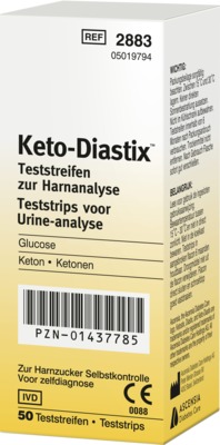 KETO DIASTIX Teststreifen 50 St Teststreifen