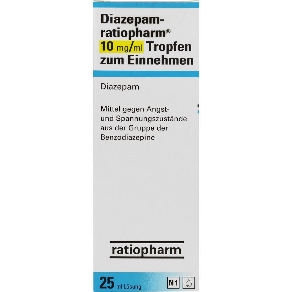 Diazepam-ratiopharm 10mg/ml 25 ml Tropfen zum Einnehmen