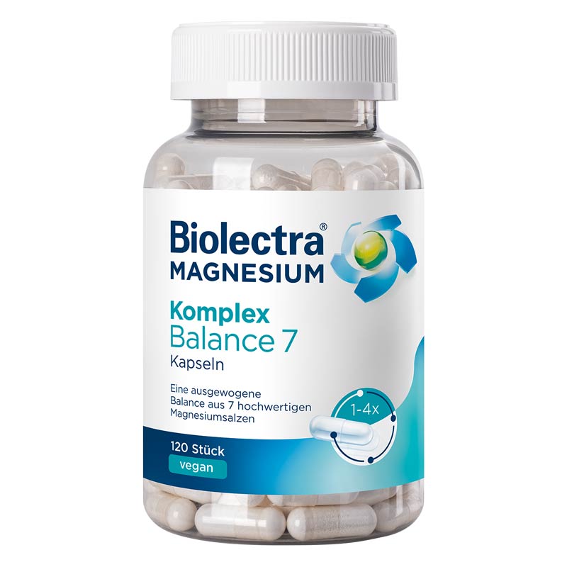 Biolectra MAGNESIUM Komplex Balance 7 +10 % Rabatt* 120 St Kapseln