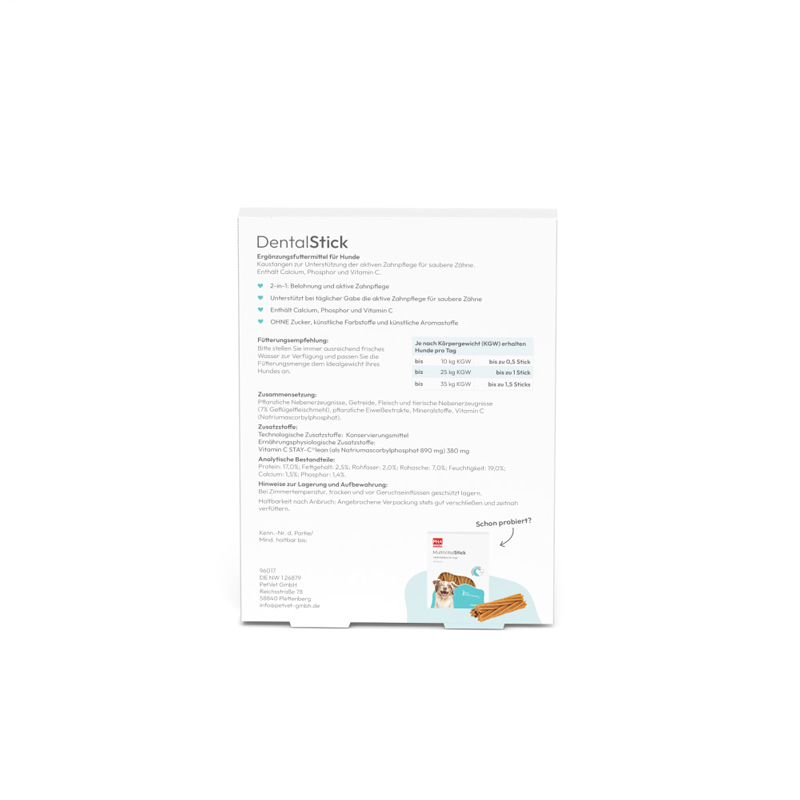 PHA DentalStick für Hunde 7 St Kaudragees