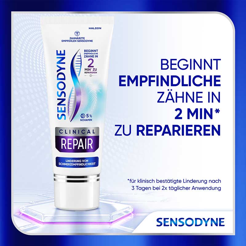 SENSODYNE CLINICAL REPAIR 5% NOVAMIN 75 ml Zahnpasta