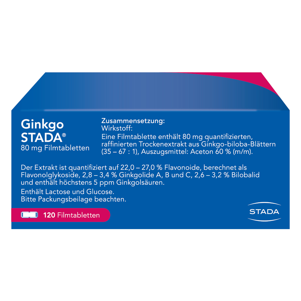 Ginkgo STADA 80mg 120 St Filmtabletten