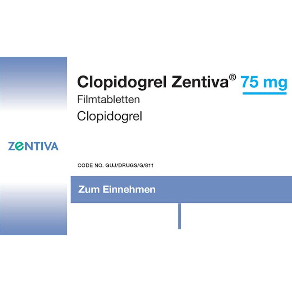 Clopidogrel Zentiva 75mg 28 St Filmtabletten