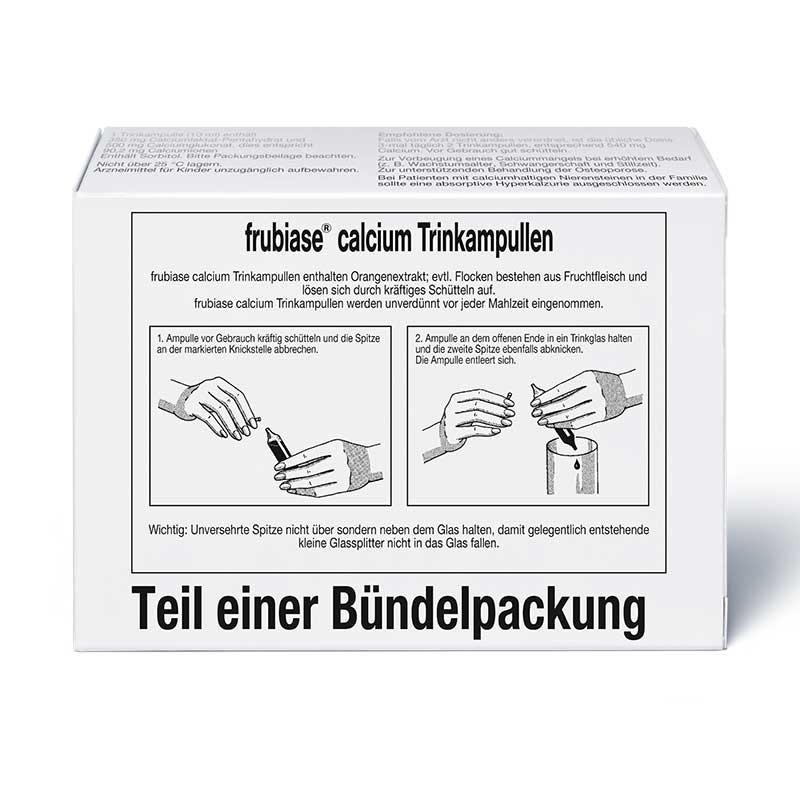 Frubiase Calcium 350mg/500mg 20 St Trinkampullen