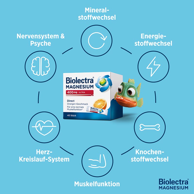 Biolectra MAGNESIUM 400 mg ULTRA Direct Orange  60 St Pellets