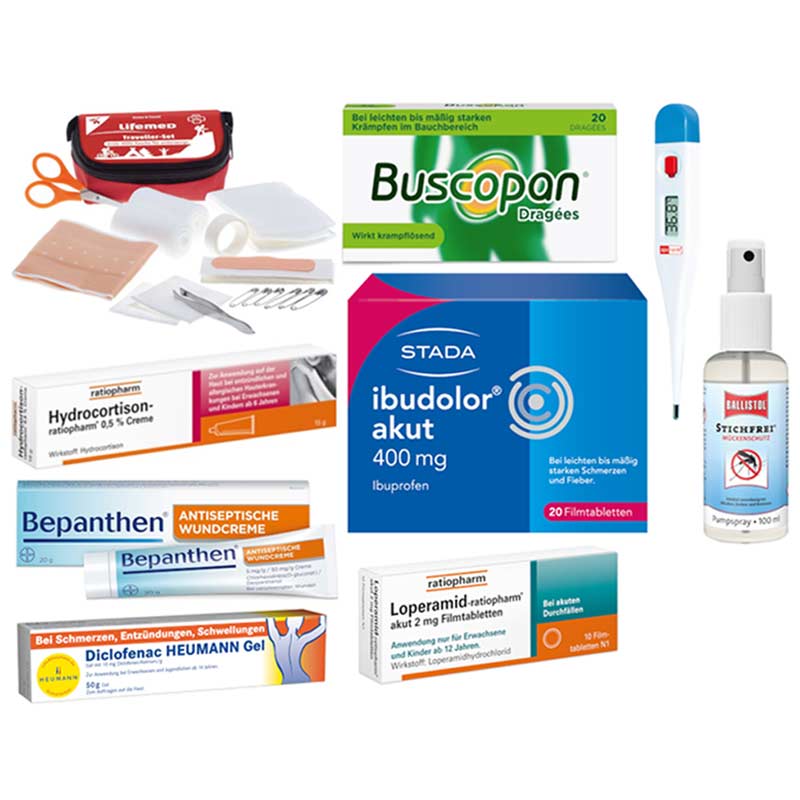 Reiseapotheke für Fernreisen 1 Sparset