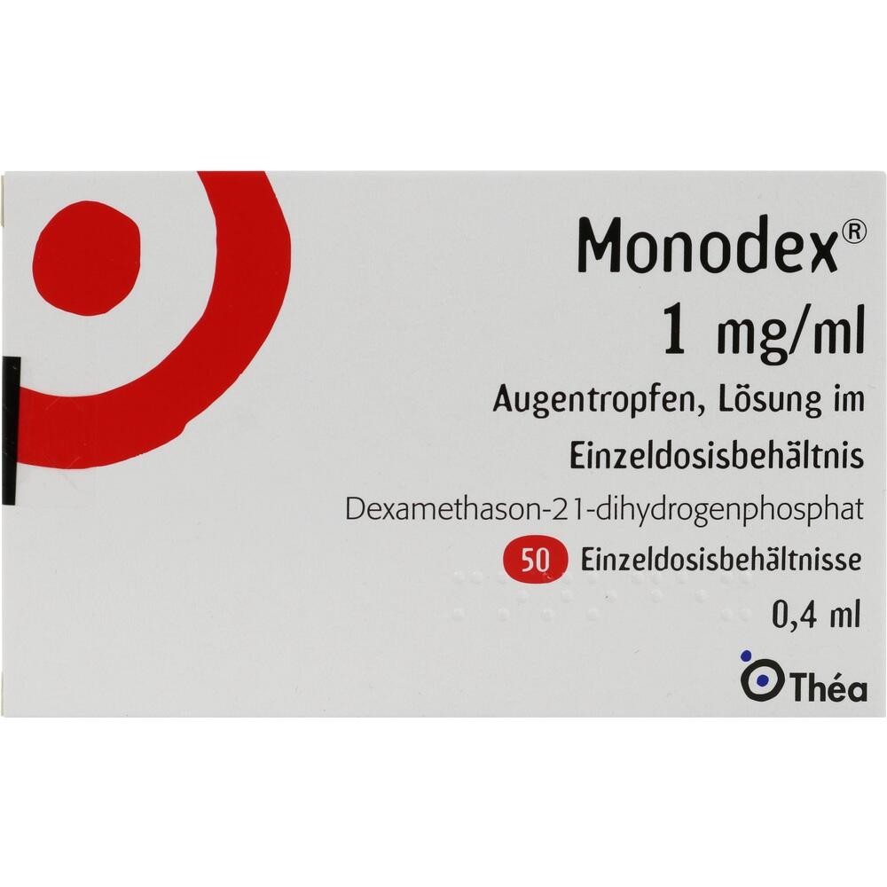 MONODEX 1 mg/ml Augentropfen i.Einzeldosisbehältn. 50X0.4 ml Augentropfen