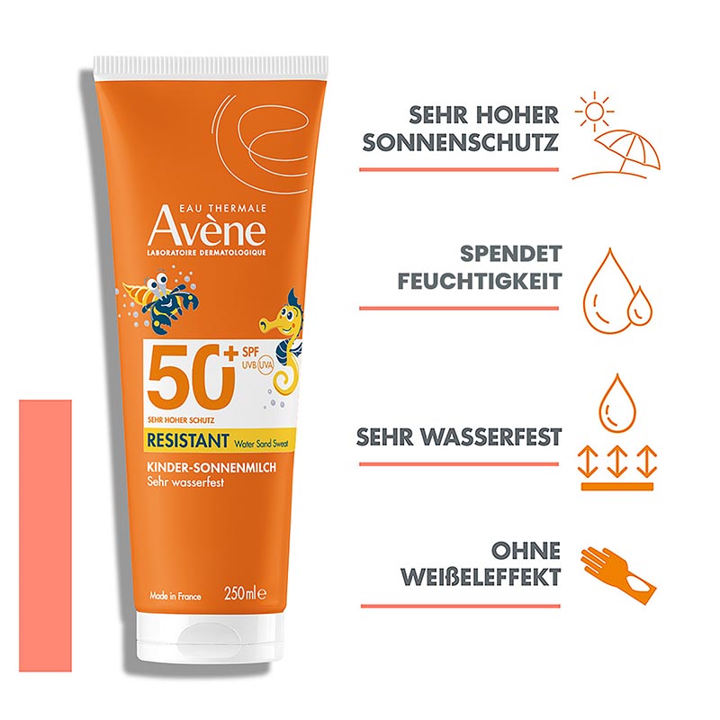 Avène Kinder-Sonnenmilch SPF 50+  250 ml Milch