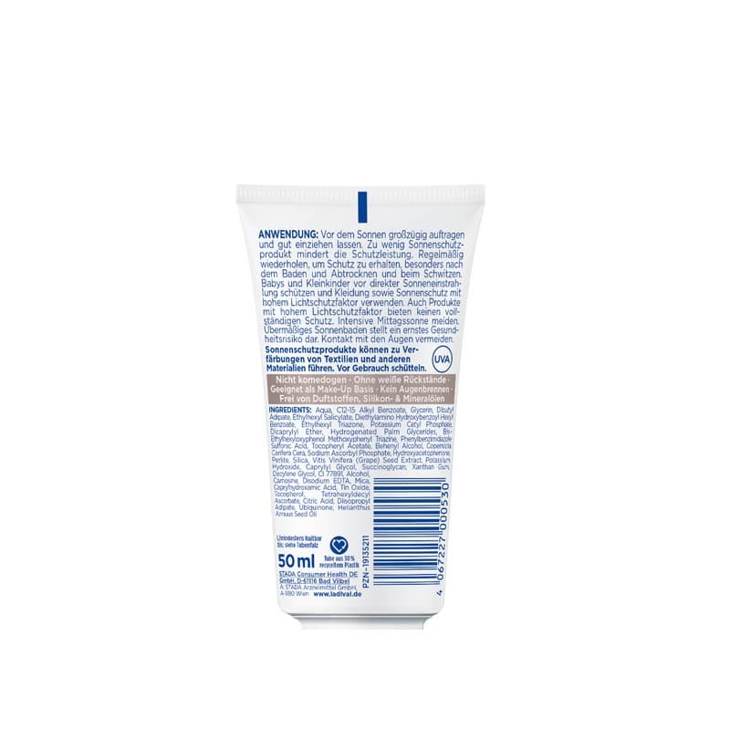 Ladival Antioxidativ Sonnenschutz-Creme Gesicht LSF 30: Sonnencreme mit Anti-Pollution-Komplex aus Vitamin C & E, mit 4-fach Zellschutz, schweißresistent, 50ml