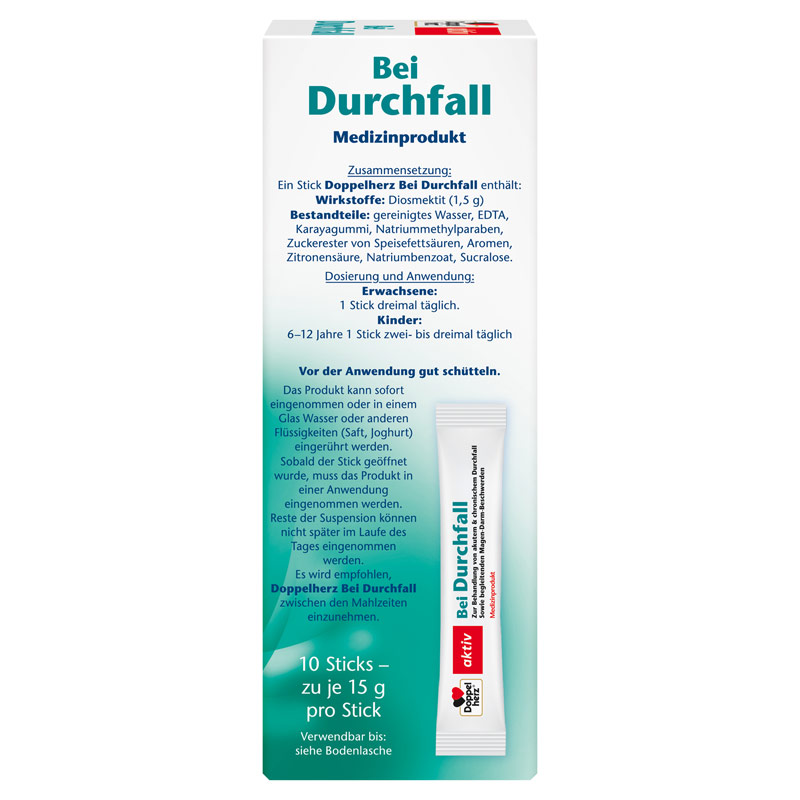 Doppelherz aktiv Bei Durchfall 10 St Flüssigkeit