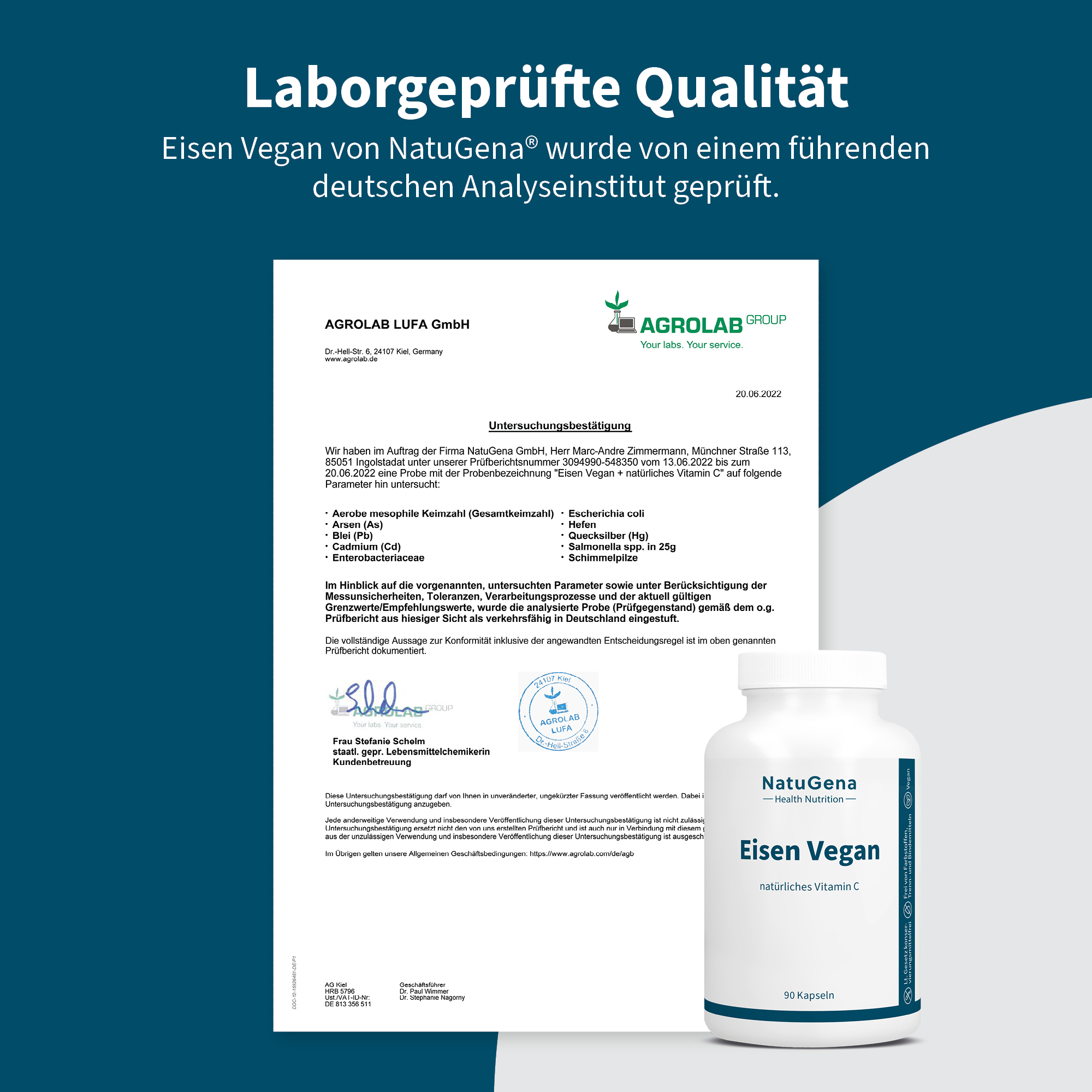 NatuGena Eisen Vegan  90 St Kapseln