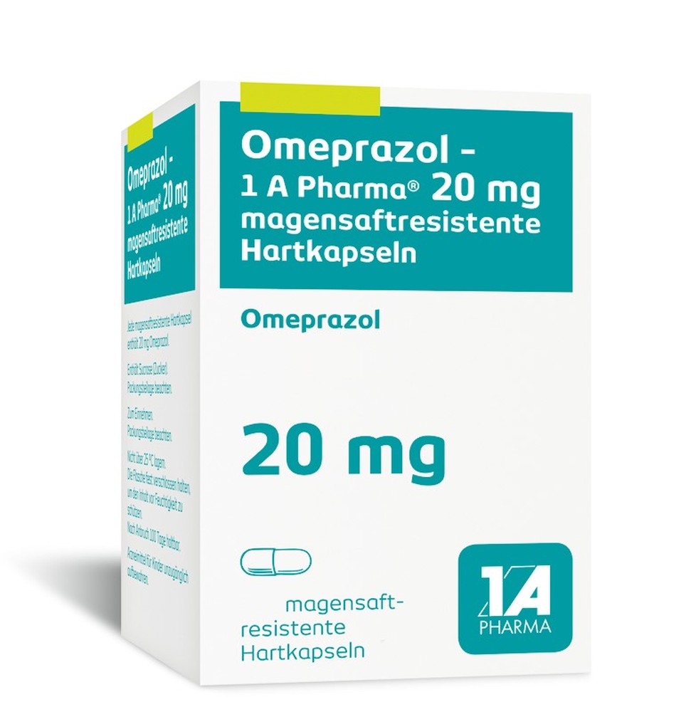 Omeprazol-1 A Pharma 20mg 30 St Magensaftresistente Hartkapseln