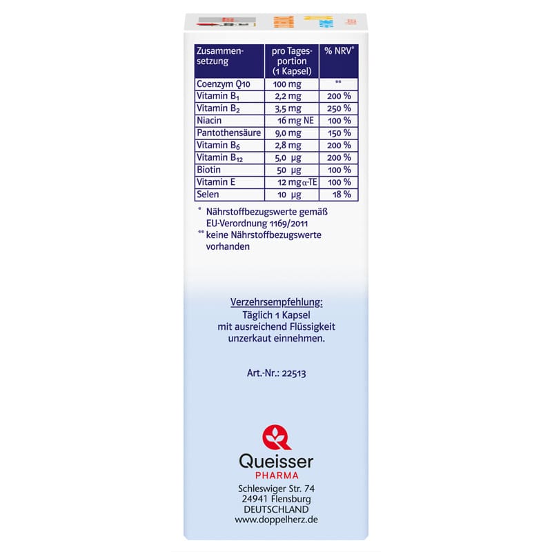 Doppelherz system Q10 UBIQUINOL 100  + B-VITAMINE 60 St Kapseln
