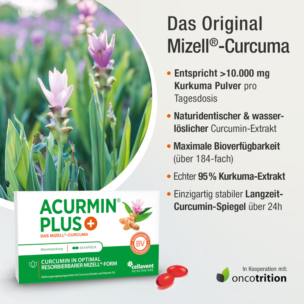ACURMIN PLUS - DAS MIZELL -CURCUMA  60 St Weichkapseln