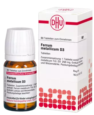 FERRUM METALLICUM D 3 Tabletten 80 St Tabletten