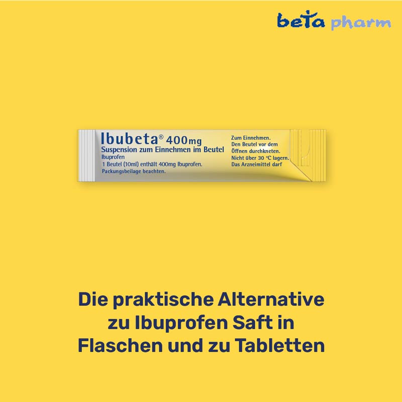Ibubeta 400mg 20 St Suspension zum Einnehmen