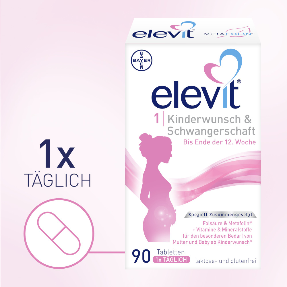 elevit 1 Kinderwunsch & Schwangerschaft 90 St Tabletten