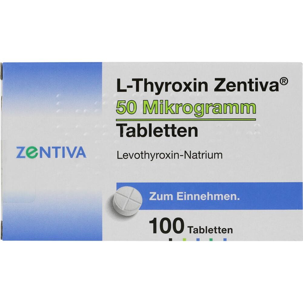 L-Thyroxin Zentiva 50ug Tabletten 100 St Tabletten