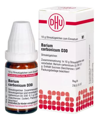 BARIUM CARBONICUM D 30 Globuli 10 g Globuli