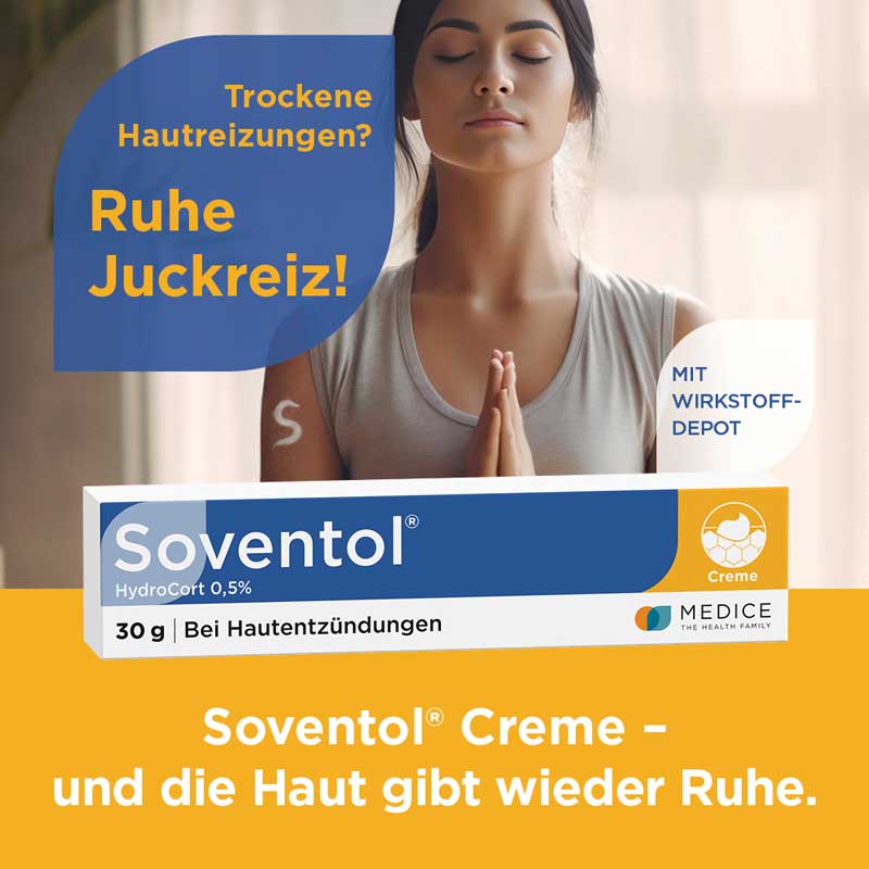 Soventol HydroCort 0,5% bei akuten Hautentzündungen 30 g Creme