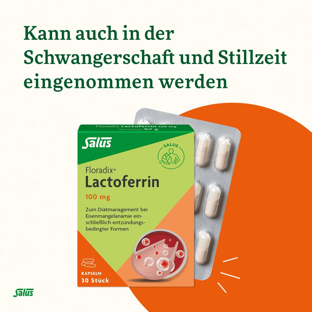 Salus Floradix Lactoferrin 100 mg 30 St Kapseln