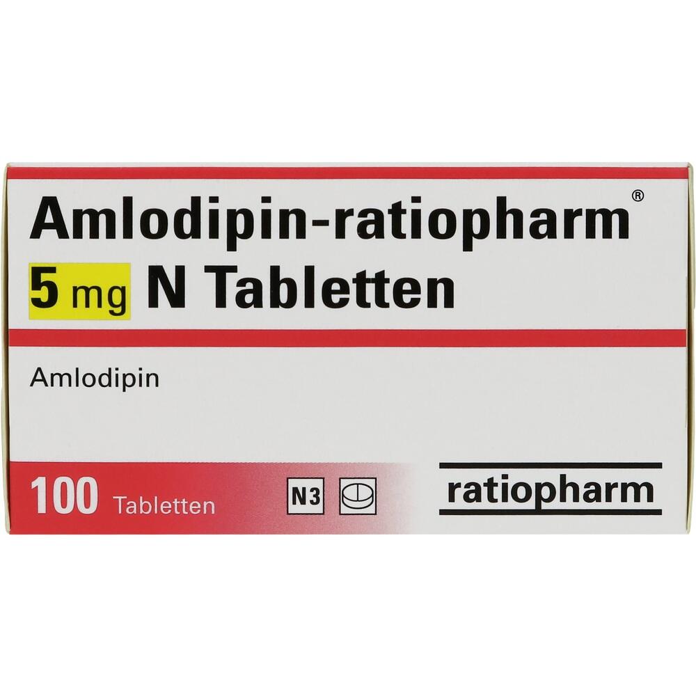 Amlodipin-ratiopharm 5mg N 100 St Tabletten