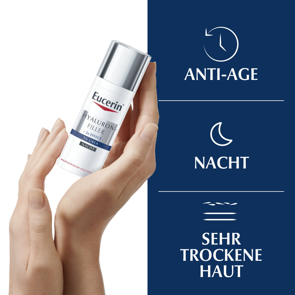 Eucerin Anti Age HYALURONFILLER 5% Urea Nacht Creme 50 ml Creme