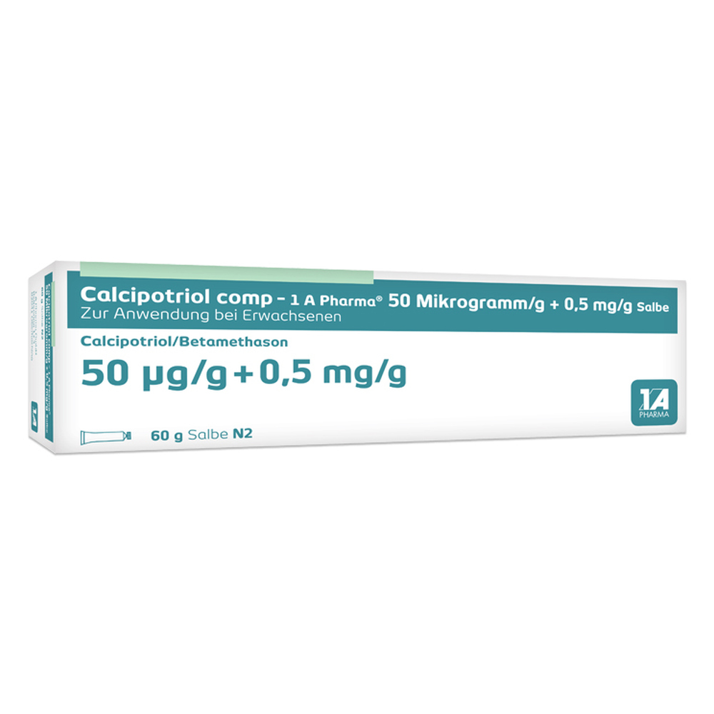 Calcipotriol comp -1 A Pharma 50ug/g + 0,5mg/g 60 g Salbe