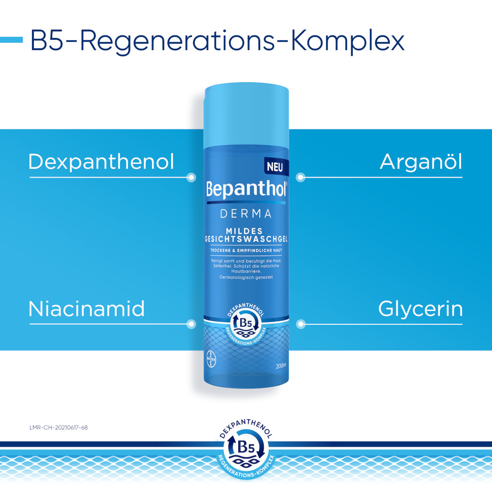 Bepanthol DERMA Mildes Gesichtswaschgel 1X200 ml Gel