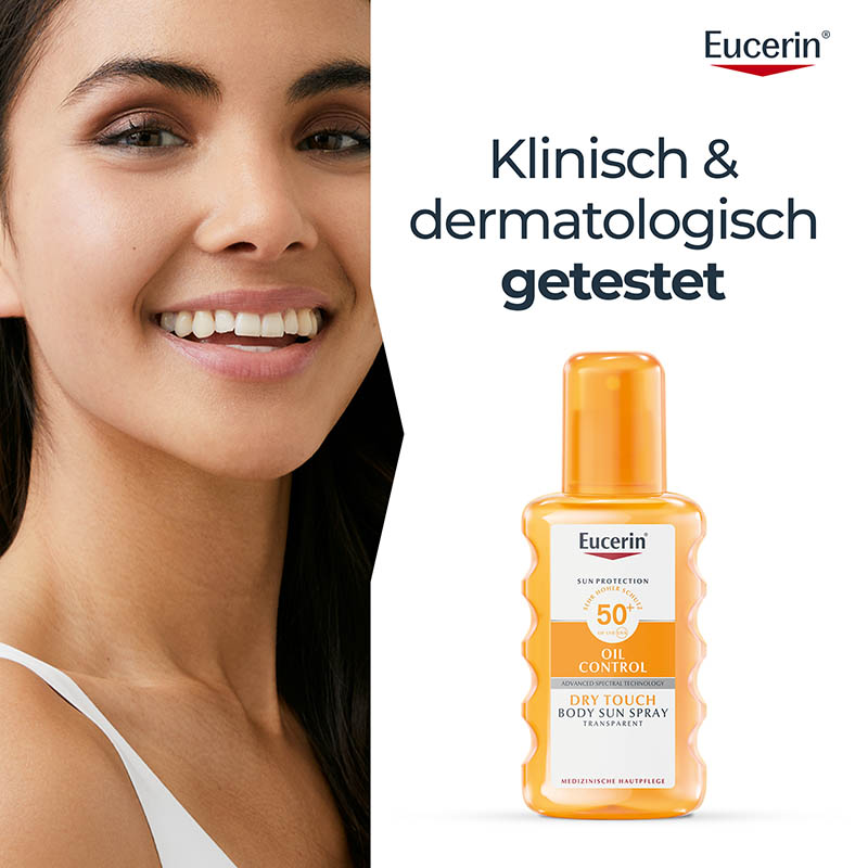 Eucerin SUN OIL CONTROL DRY TOUCH SUN SPRAY TRANSPARENT LSF 50+  200 ml Spray