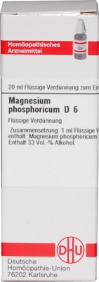 MAGNESIUM PHOSPHORICUM D 6 Dilution 20 ml Dilution