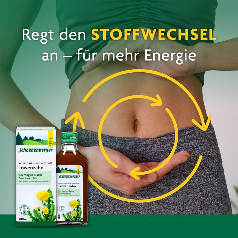 Schoenenberger Naturreiner Heilpflanzensaft Löwenzahn 200 ml Saft