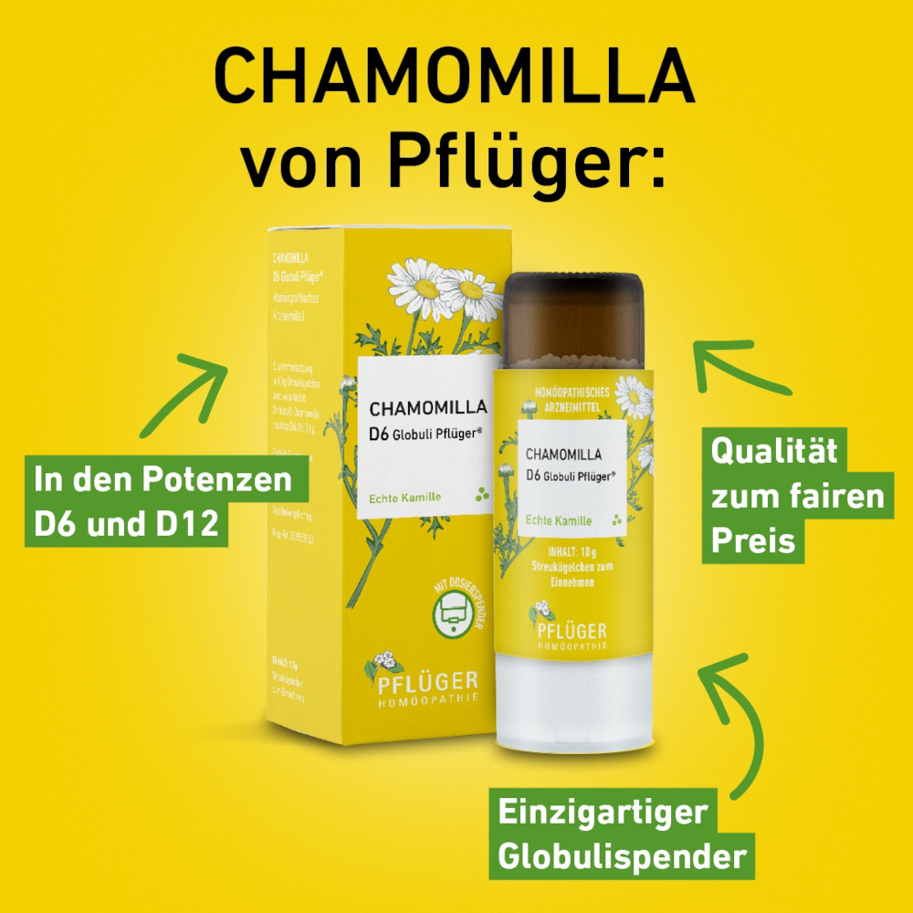 Chamomilla D6 Globuli Pflüger 10 g Globuli