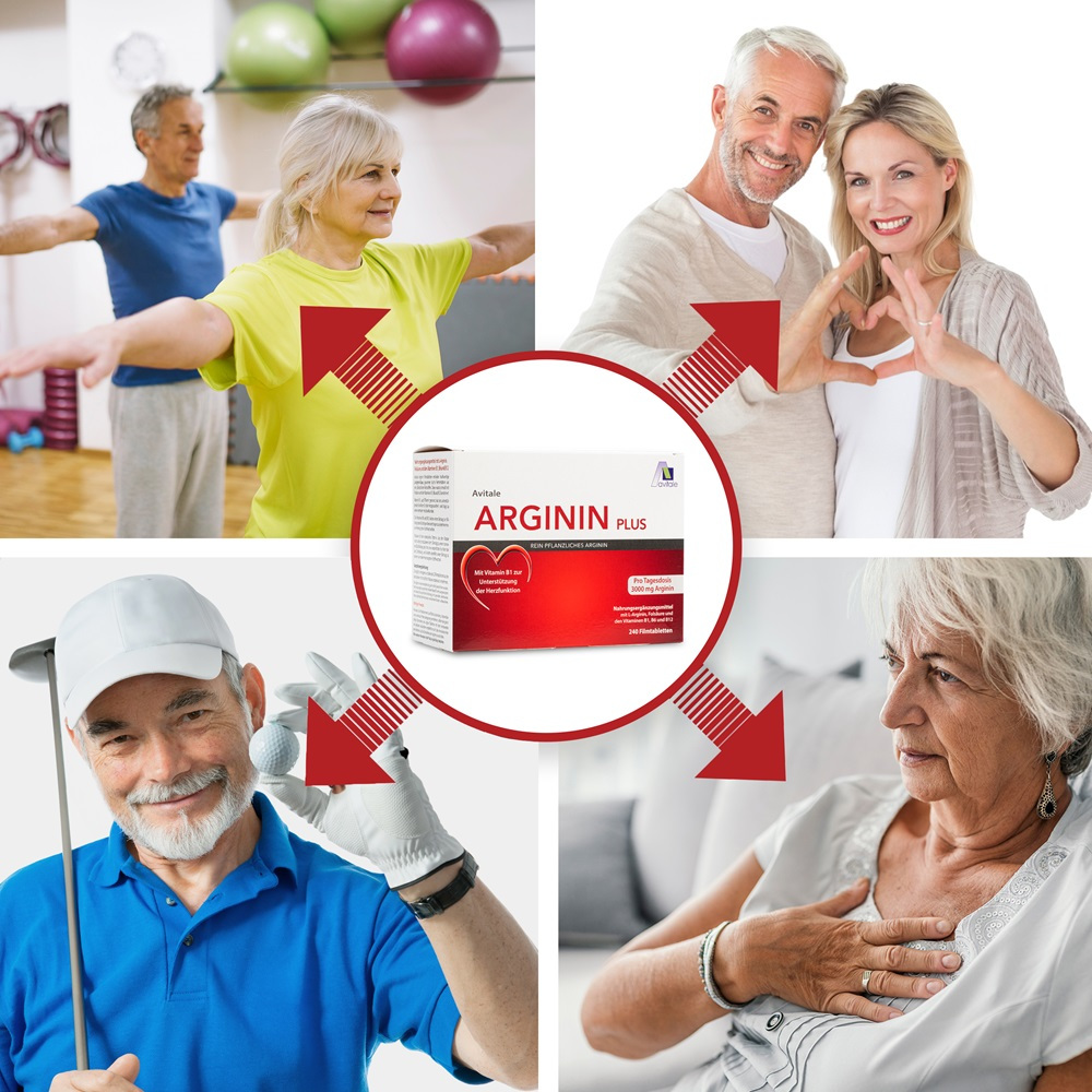 Avitale ARGININ PLUS Vitamin B1+B6+B12+Folsäure  120 St Filmtabletten