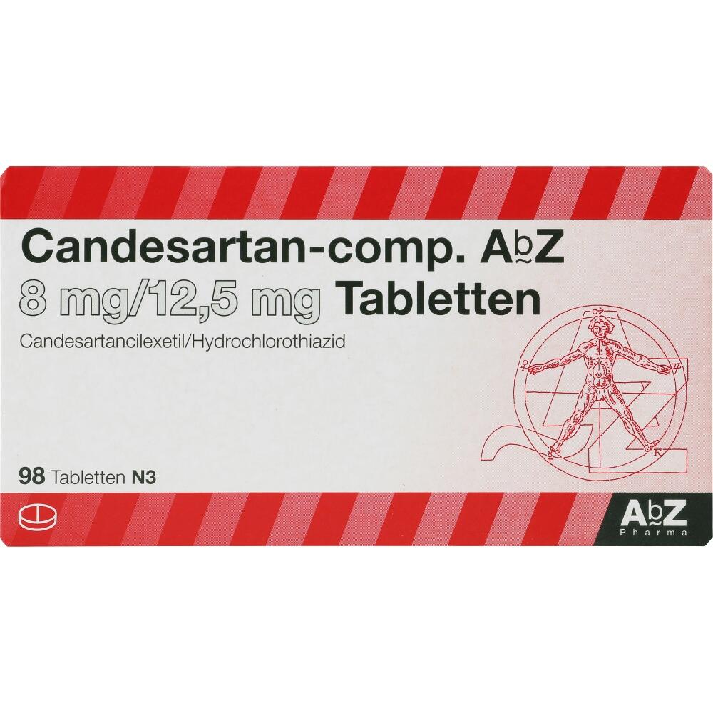 Candesartan-comp. AbZ 8mg/12,5mg 98 St Tabletten