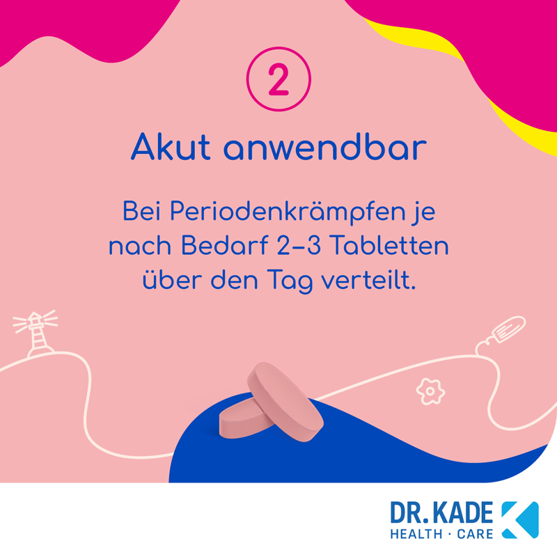 Kade Zyklus bei Krämpfen während der Menstruation 10 St Filmtabletten