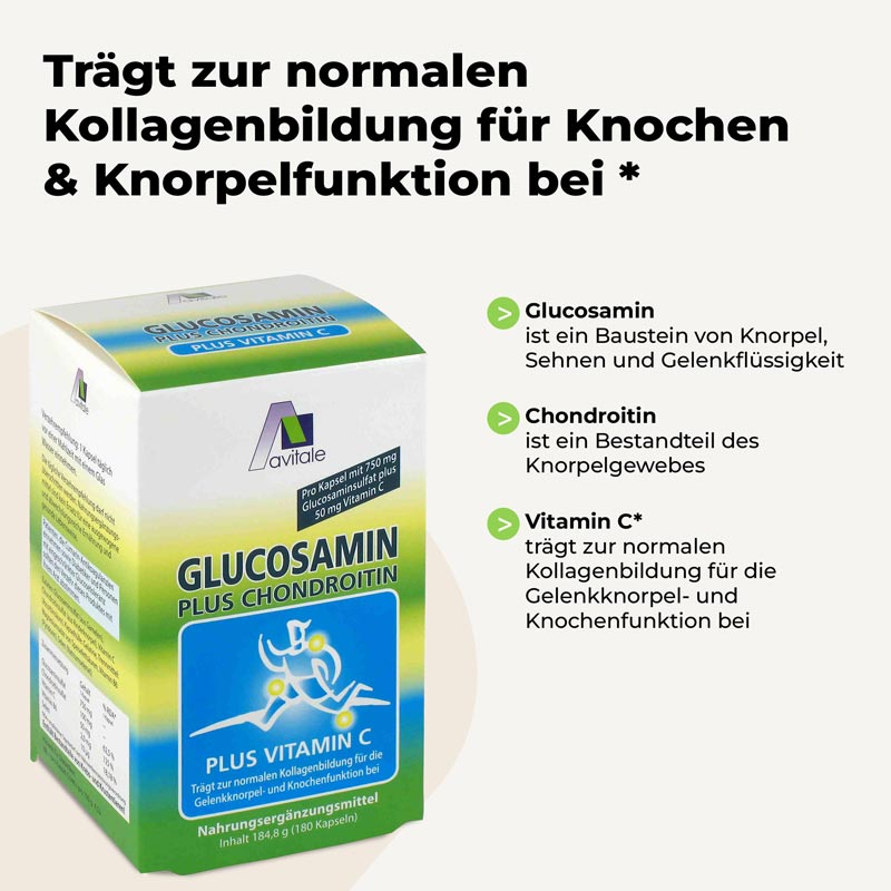 Avitale GLUCOSAMIN PLUS CHONDROITIN 180 St Kapseln