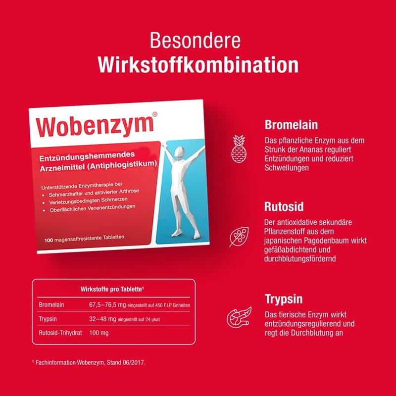 Wobenzym 100 St Tabletten magensaftresistent