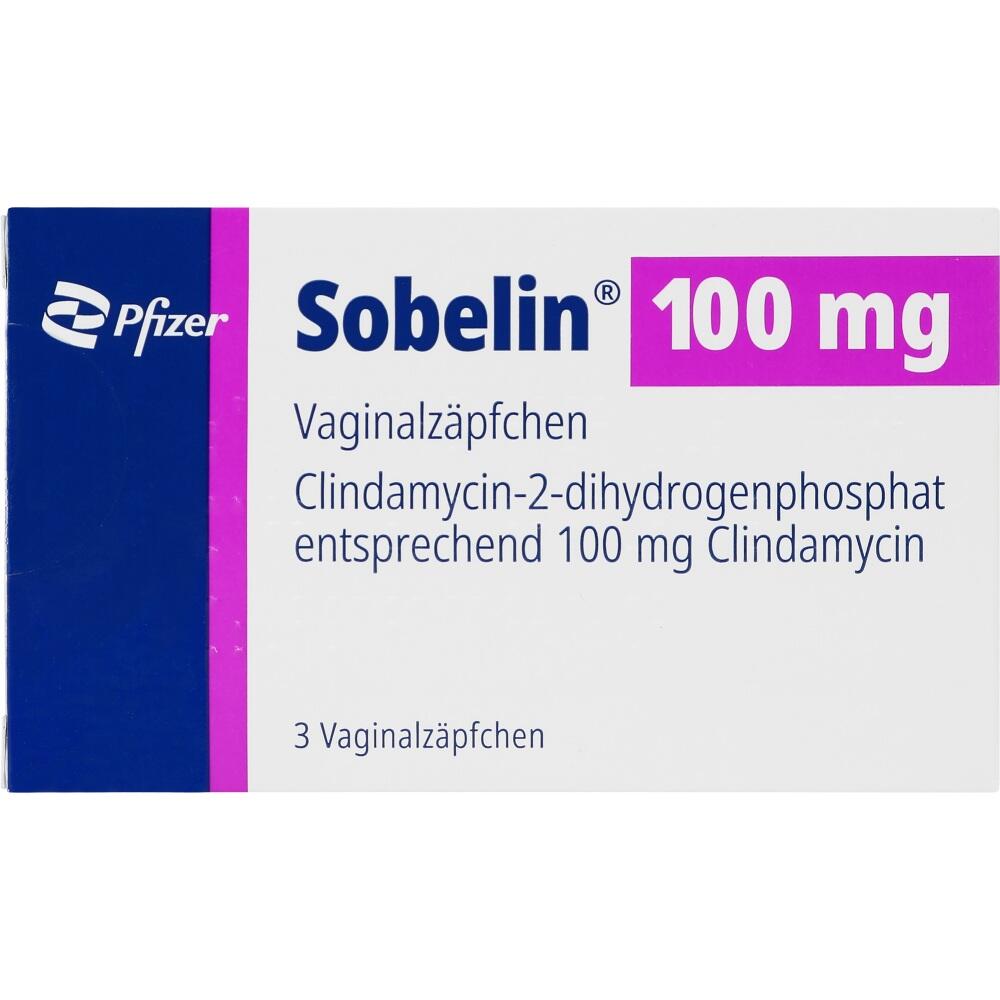 Sobelin 100mg 3 St Vaginalsuppositorien