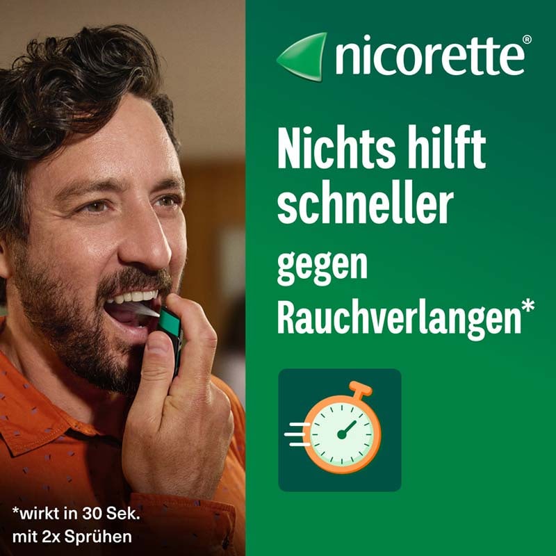 nicorette mint Spray 1 mg/ Sprühstoß 3 St Spray