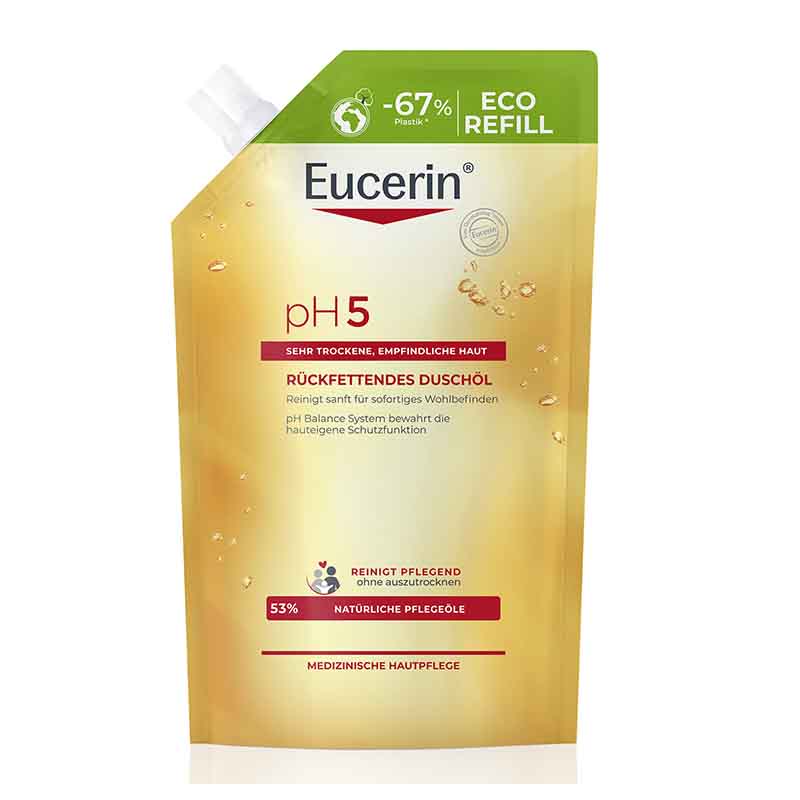 Eucerin pH5 Rückfettendes Duschöl Nachfüllpack 400 ml Duschgel