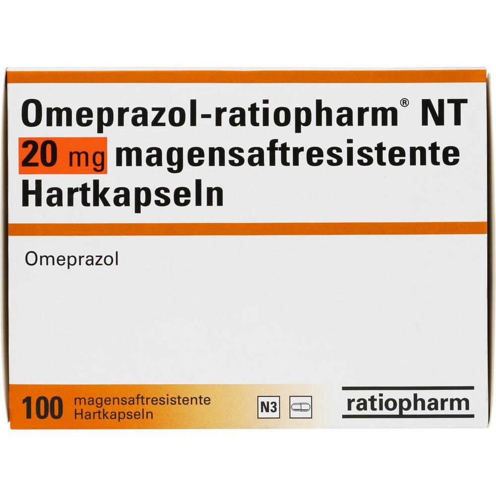 Omeprazol-ratiopharm NT 20mg 100 St Kapseln magensaftresistent