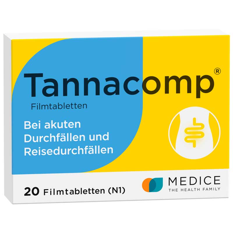 Tannacomp bei akutem Durchfall 20 St Filmtabletten