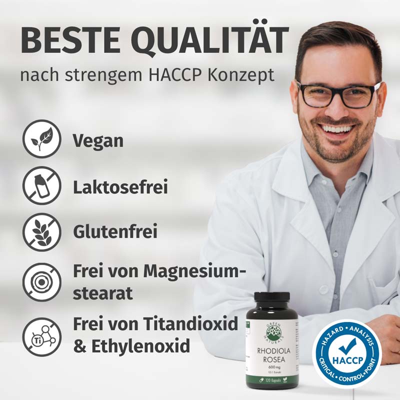 GREEN NATURALS RHODIOLA ROSEA 500 mg 120 St Kapseln