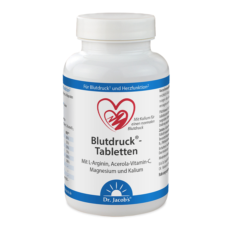 Dr. Jacob's Blutdruck-Tabletten Arginin Magnesium Kalium