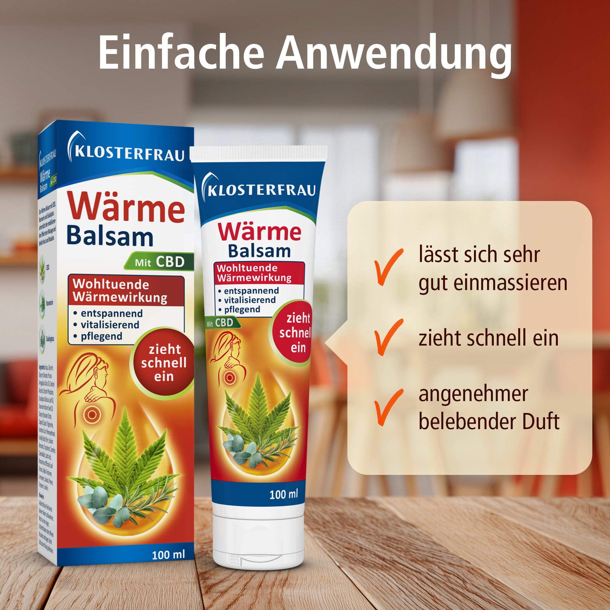 KLOSTERFRAU Wärme Balsam mit CBD 100 ml Balsam