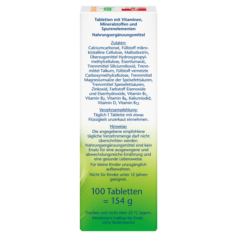 Doppelherz aktiv Vegetarier Vitamine + Mineralstoffe 100 St Tabletten