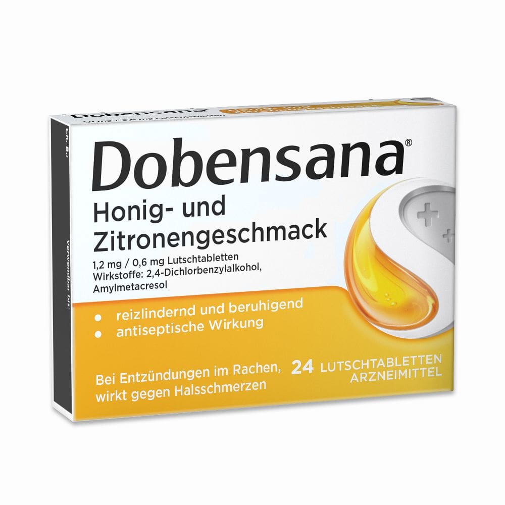 Dobensana Honig- & Zitronengeschmack 24 St Lutschtabletten