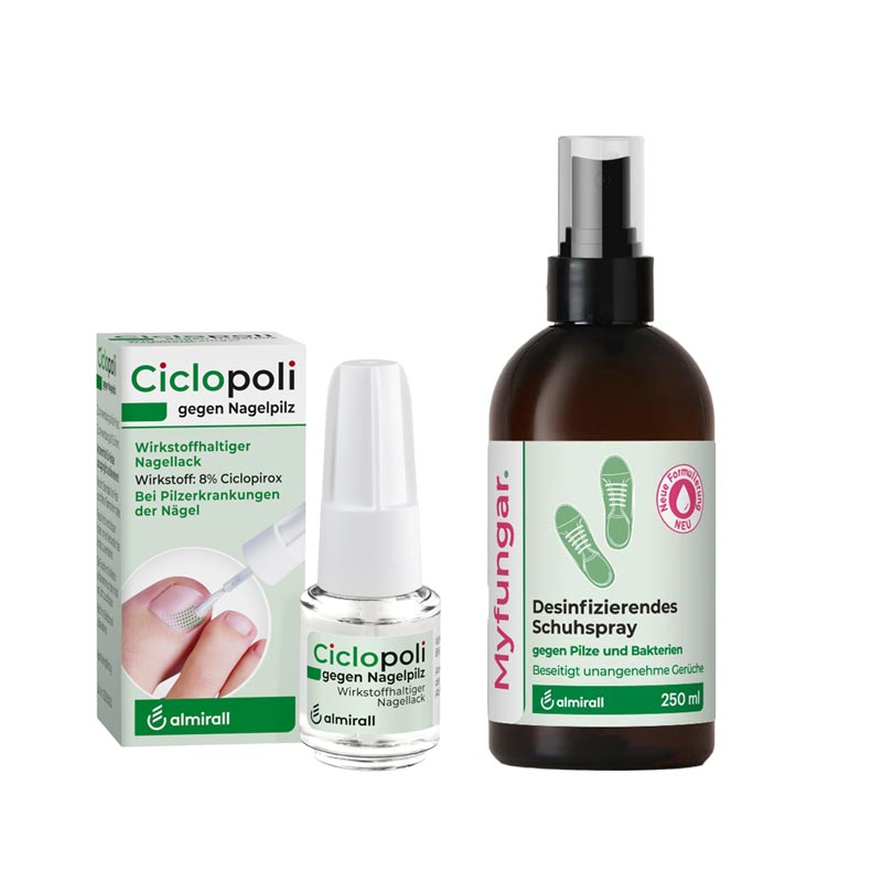 Nagelpilz Ciclopoli Nagellack & Myfungar Schuhspray 1 St Sparset