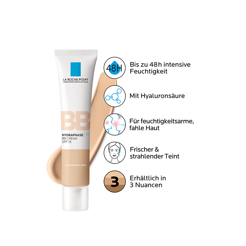 LA ROCHE-POSAY HYDRAPHASE HA BB CREME SPF 15 hell 40 ml Creme